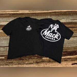Lot of 2 Men’s Mack Trucks Bulldog Logo Shirts